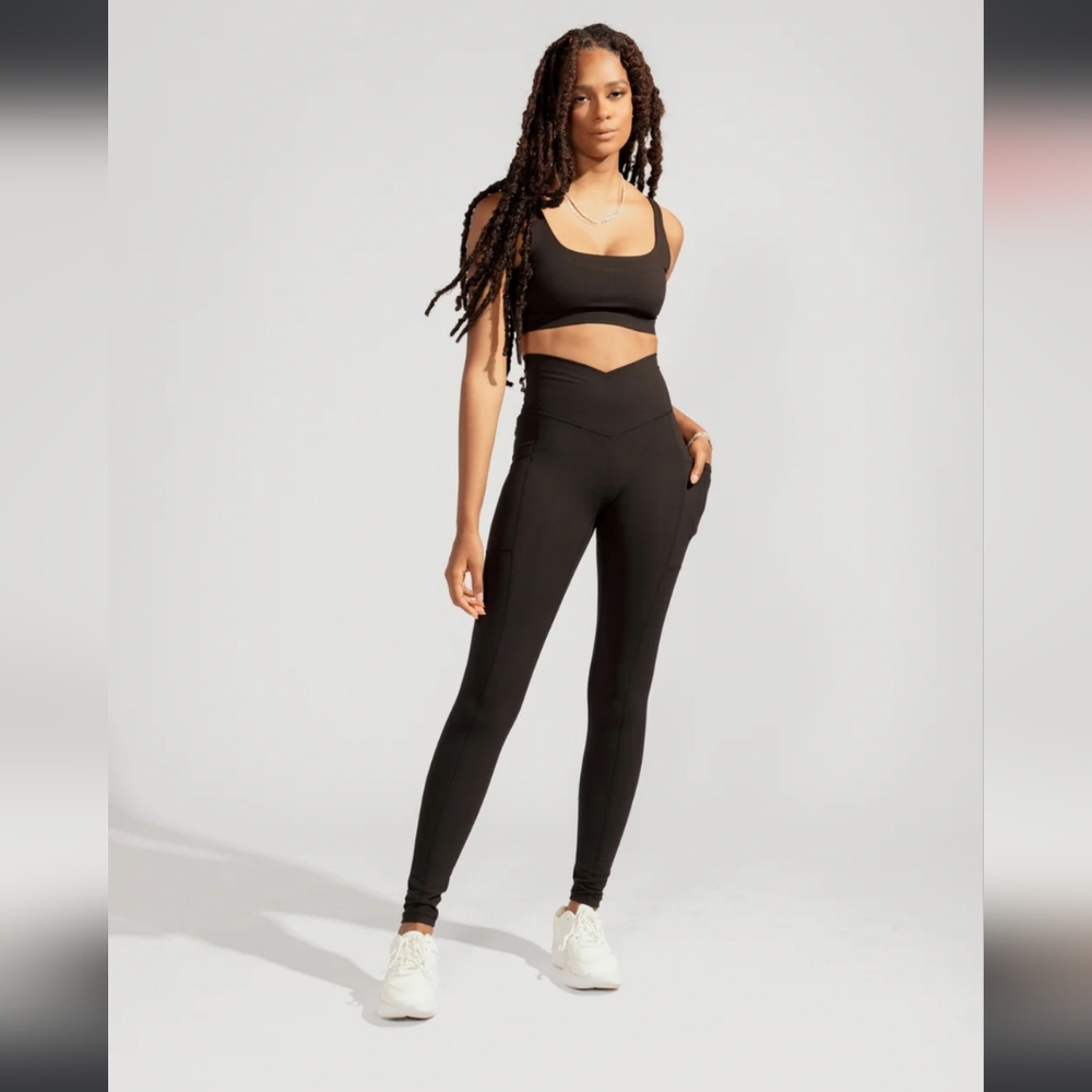 Popflex High Rise Crisscross Hourglass Legging 29" - Black - 3X